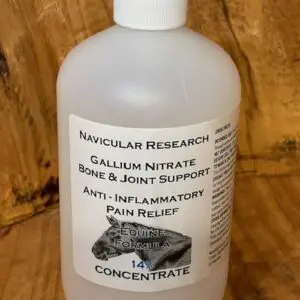 Anti-inflammatory equine supplement bottle